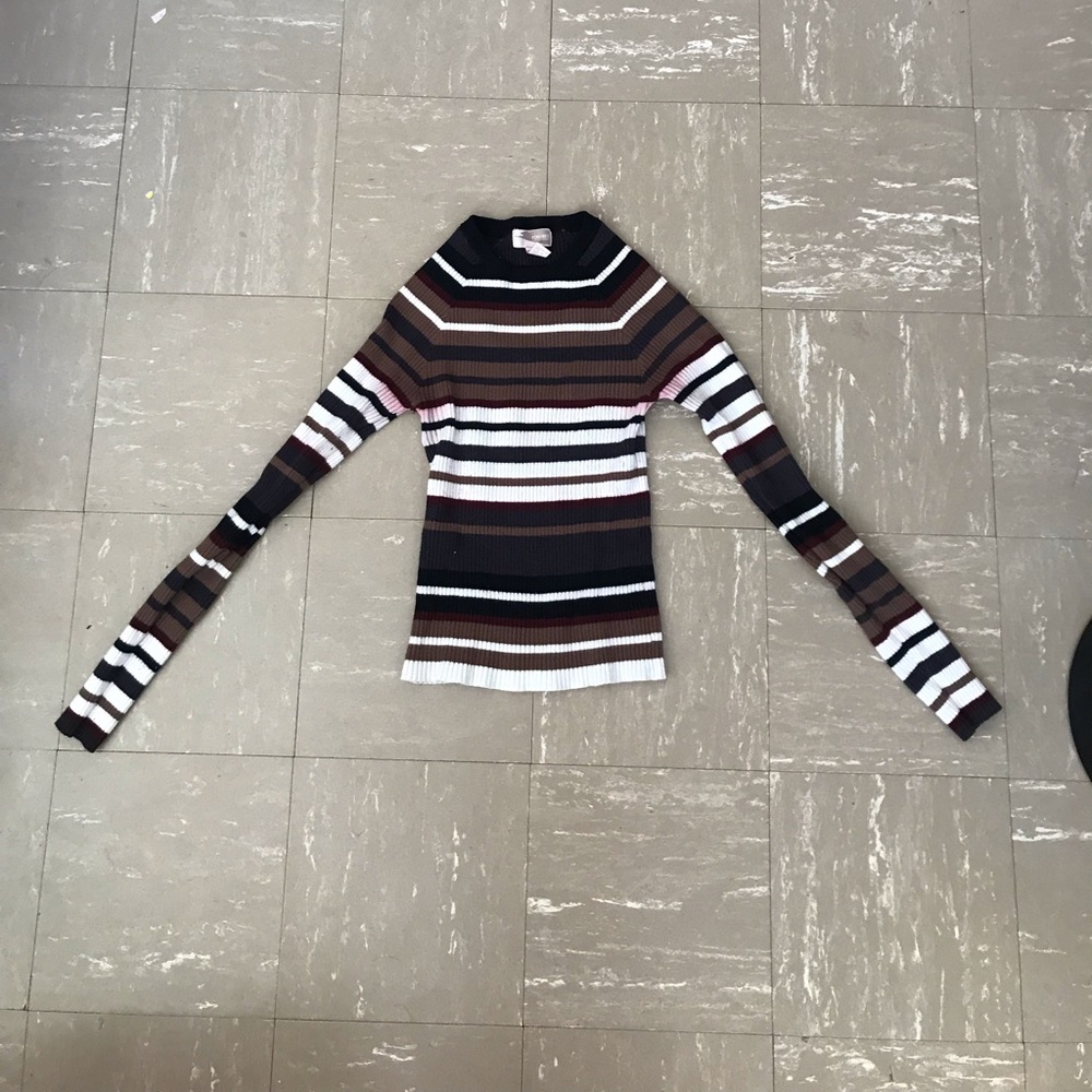 Multi-colored, brown sweater